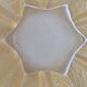 Art Deco yellow glass star-shaped vase Walther Glas Germany