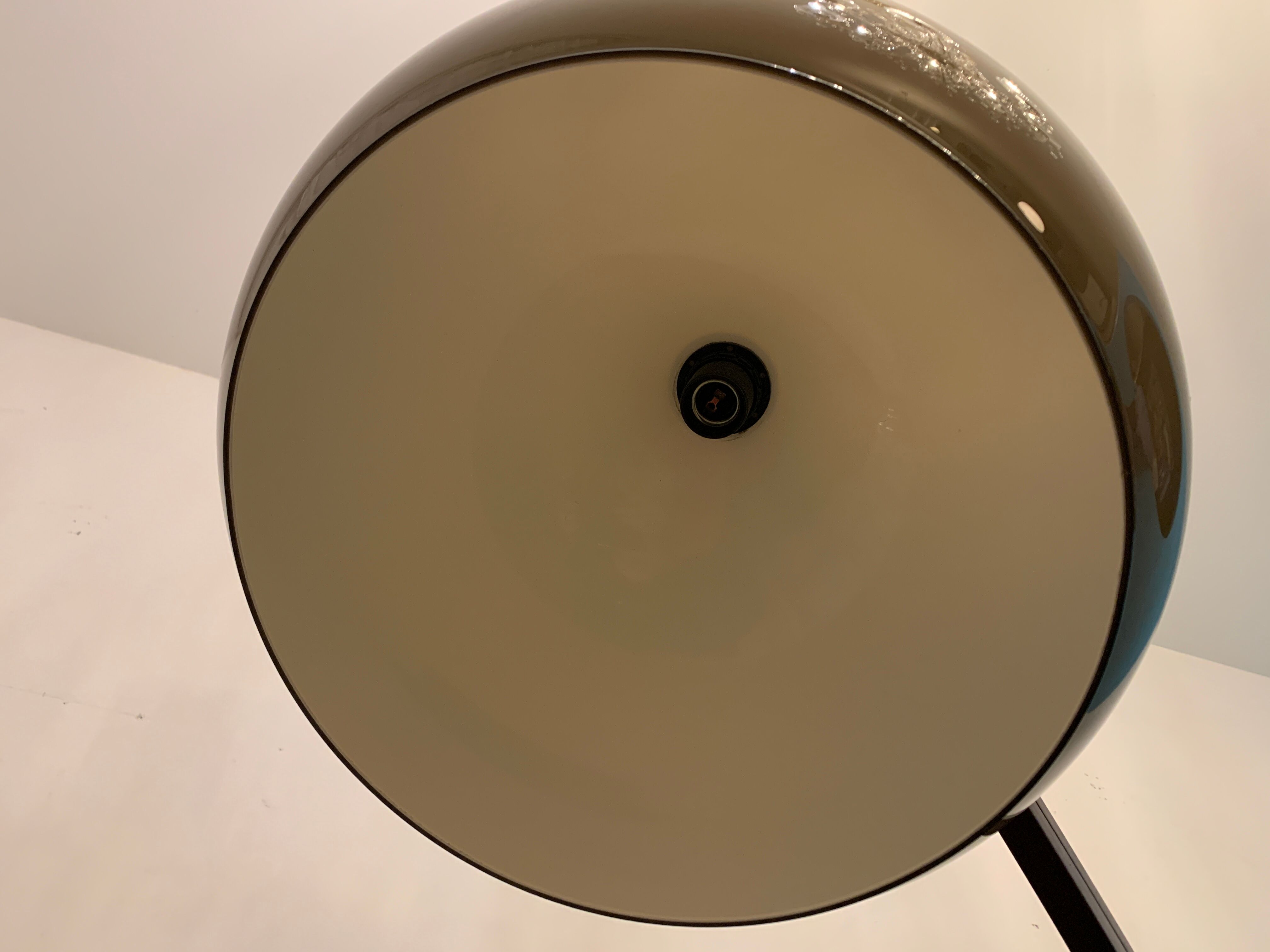 Adjustable and steerable wooden arch lamp lamp 1970