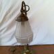 Art deco brass swan neck lamp