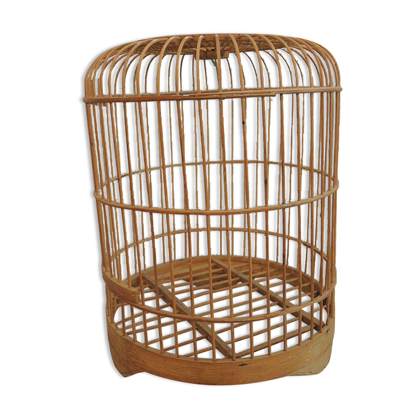 Old Decorative Rattan Bird Cage
