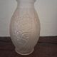 Superb art deco vase joma – frosted moulded glass – 1930s – very b