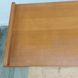 commode pieds compas, osier, vintage