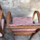 Pair of 1960s bridge chairs in Nobilis fabric