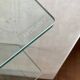 Artelano shelf/console Roche Bobois travertine and glass 1970s