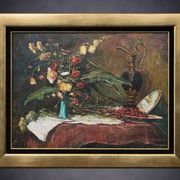 Gyula Takács (1905–2002). Still life with flowers.