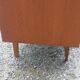Vintage chest of drawers in gilded oak from the 50s 3 drawers feet bobbin