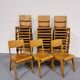 8 vintage Casala stackable dining chairs