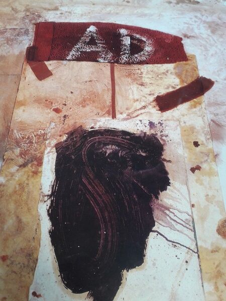 Julian Schnabel feria Nimes 1989 poster under glass