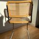 Paire de chaises cannées italiennes design Breuer