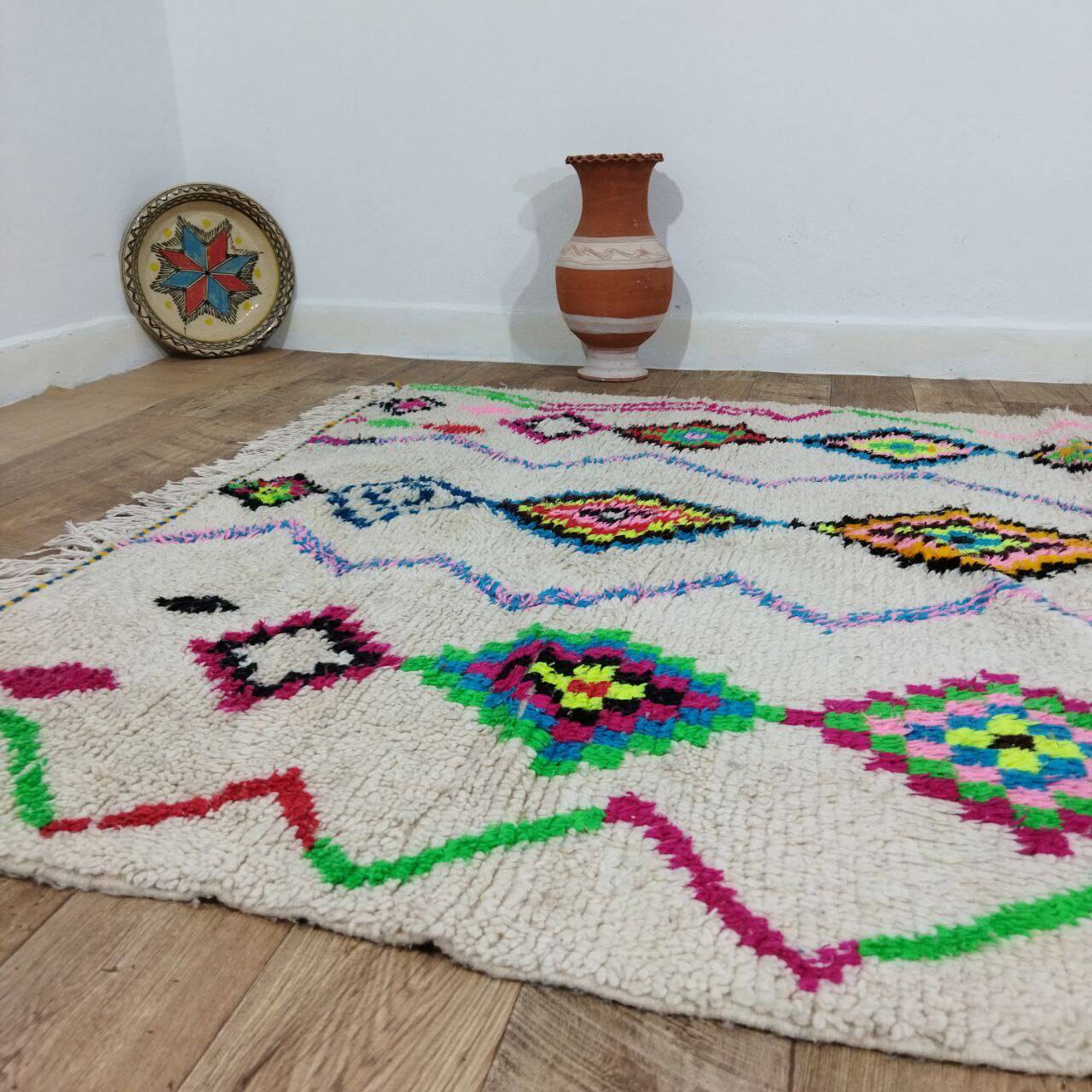 Handmade Moroccan Berber rug 260 X 162 CM
