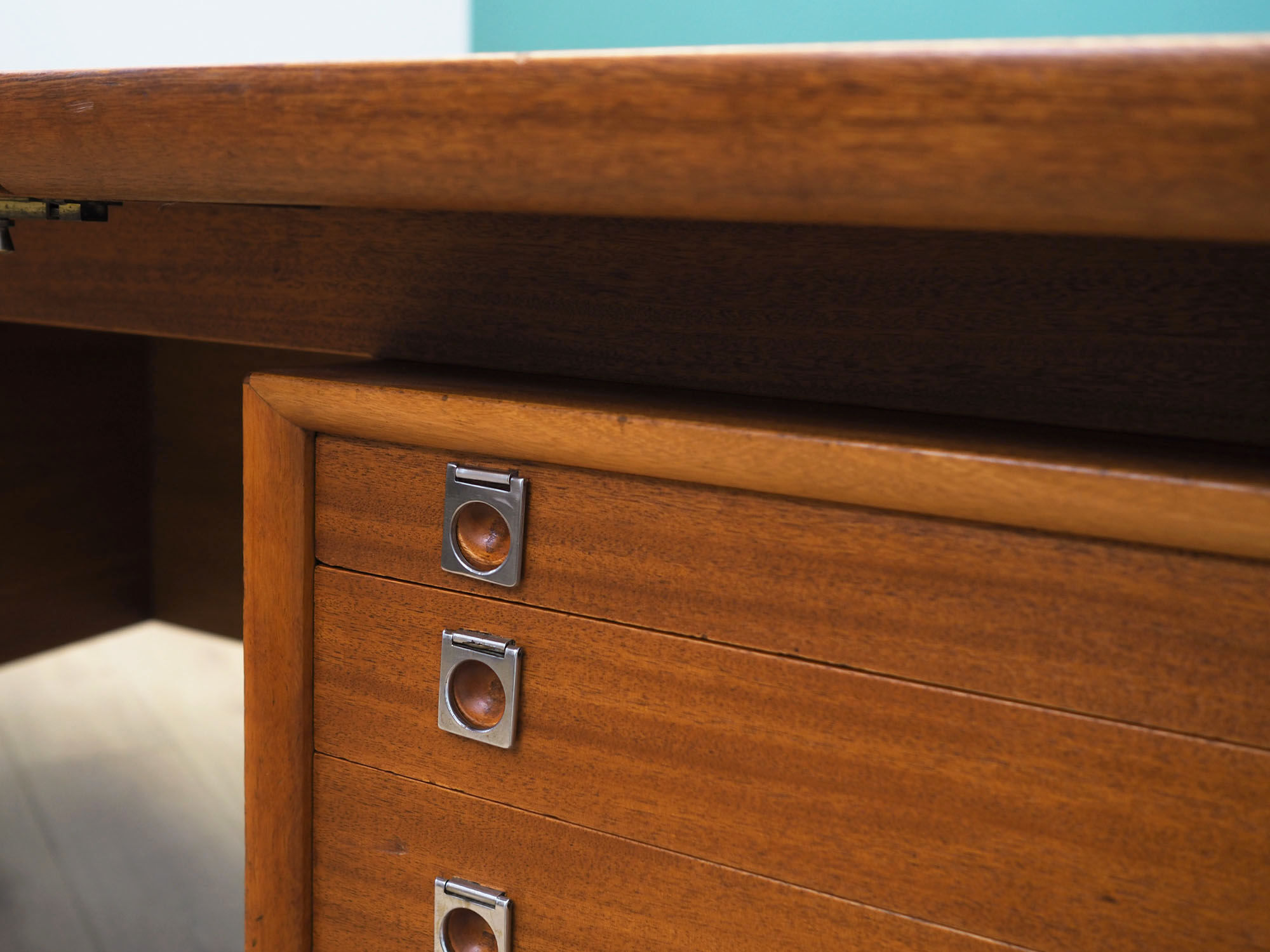 Mahogany desk, Danish design, 1960s, designer: Arne Vodder, production: Sibast