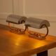 Pair of metal table lamps - 1920s