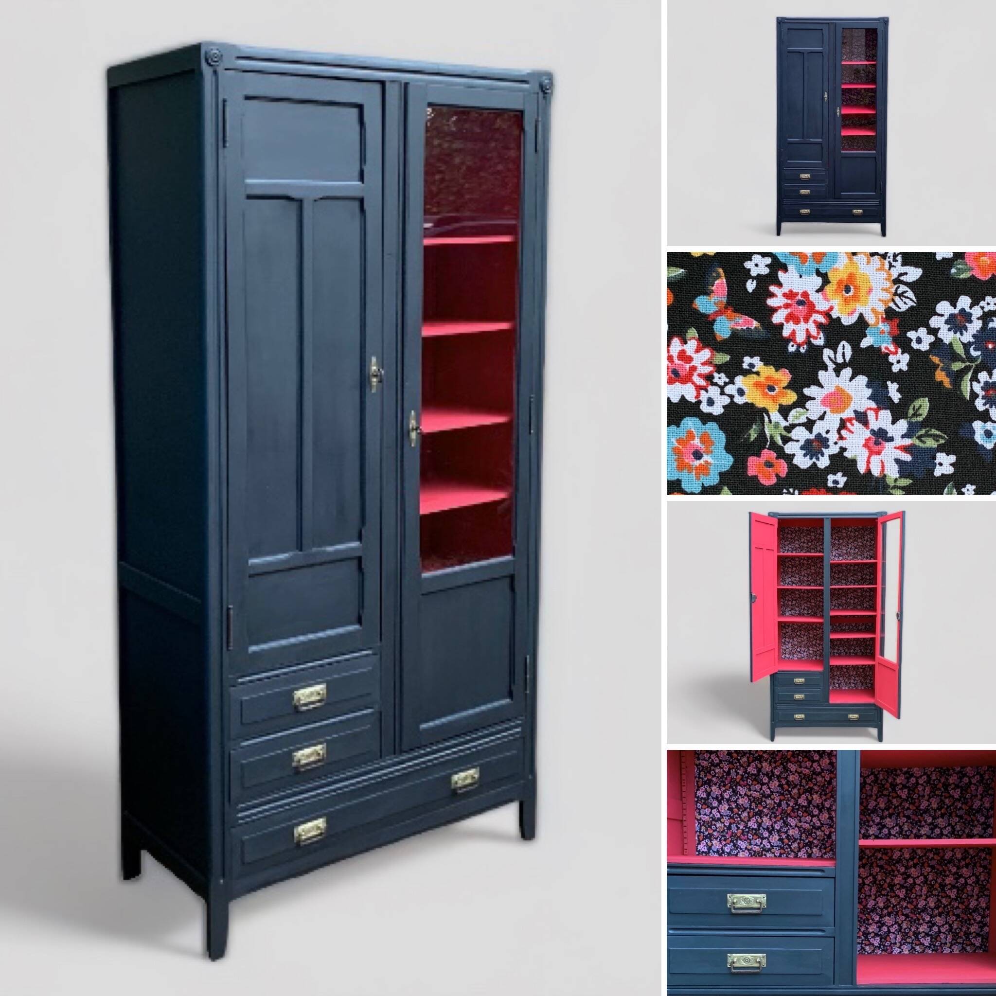 Parisian glazed hotel wardrobe 1930