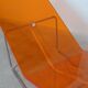 'Wave' chaise longue in orange plexiglass by Jean-Marie Massaud
