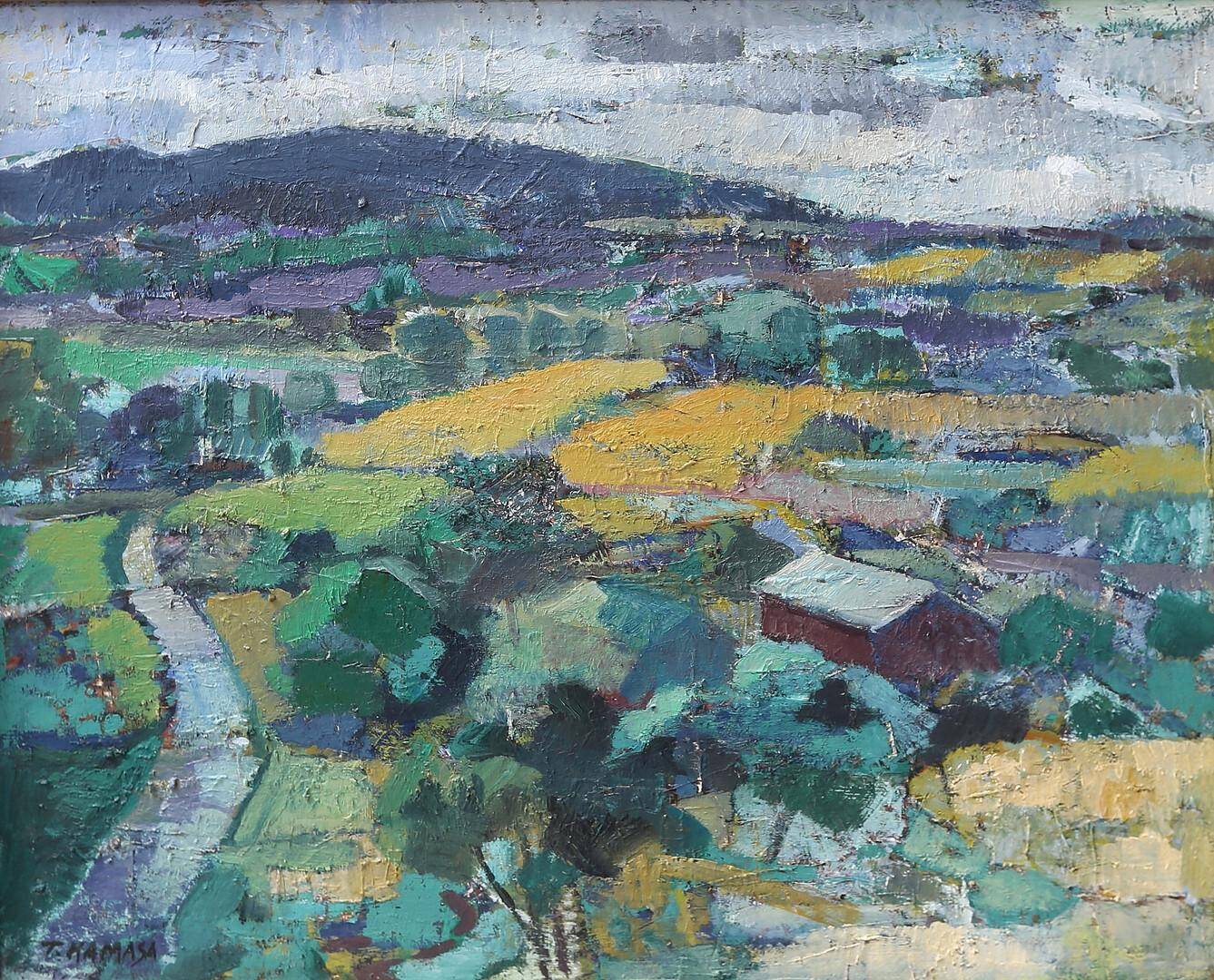 European Oil on Canvas – Landscape by Tadeusz Kamasa