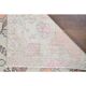 1970s Turkish Oushak Handmade Wool Cotton Orange Area Rug 121x220