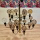 Grande suspension design métal d'époque