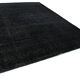 Handwoven persian overdyed 271 cm x 382 cm black wool carpet