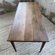 Table de ferme chêne pieds fuseaux 1950