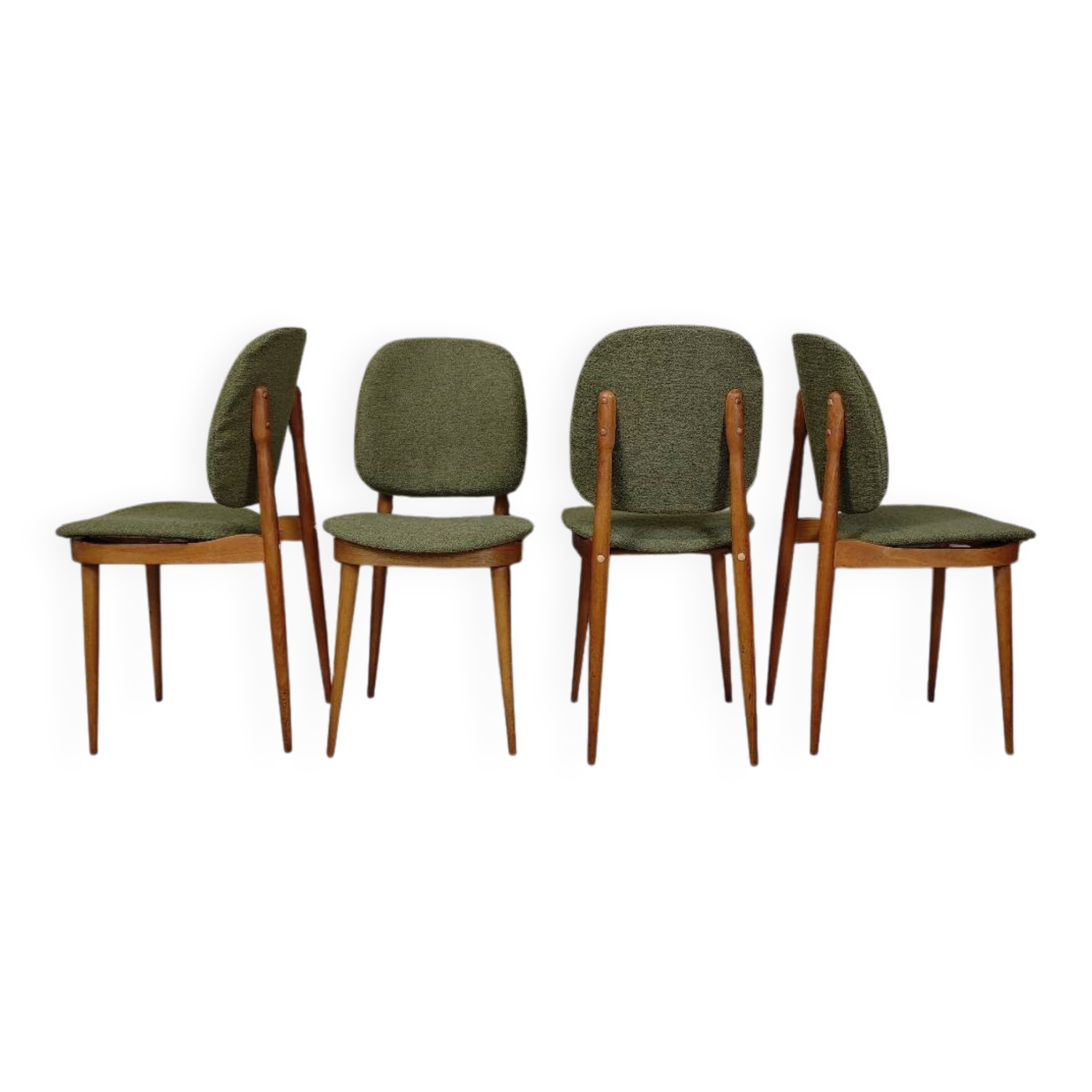Set of 4 Baumann Pégase chairs