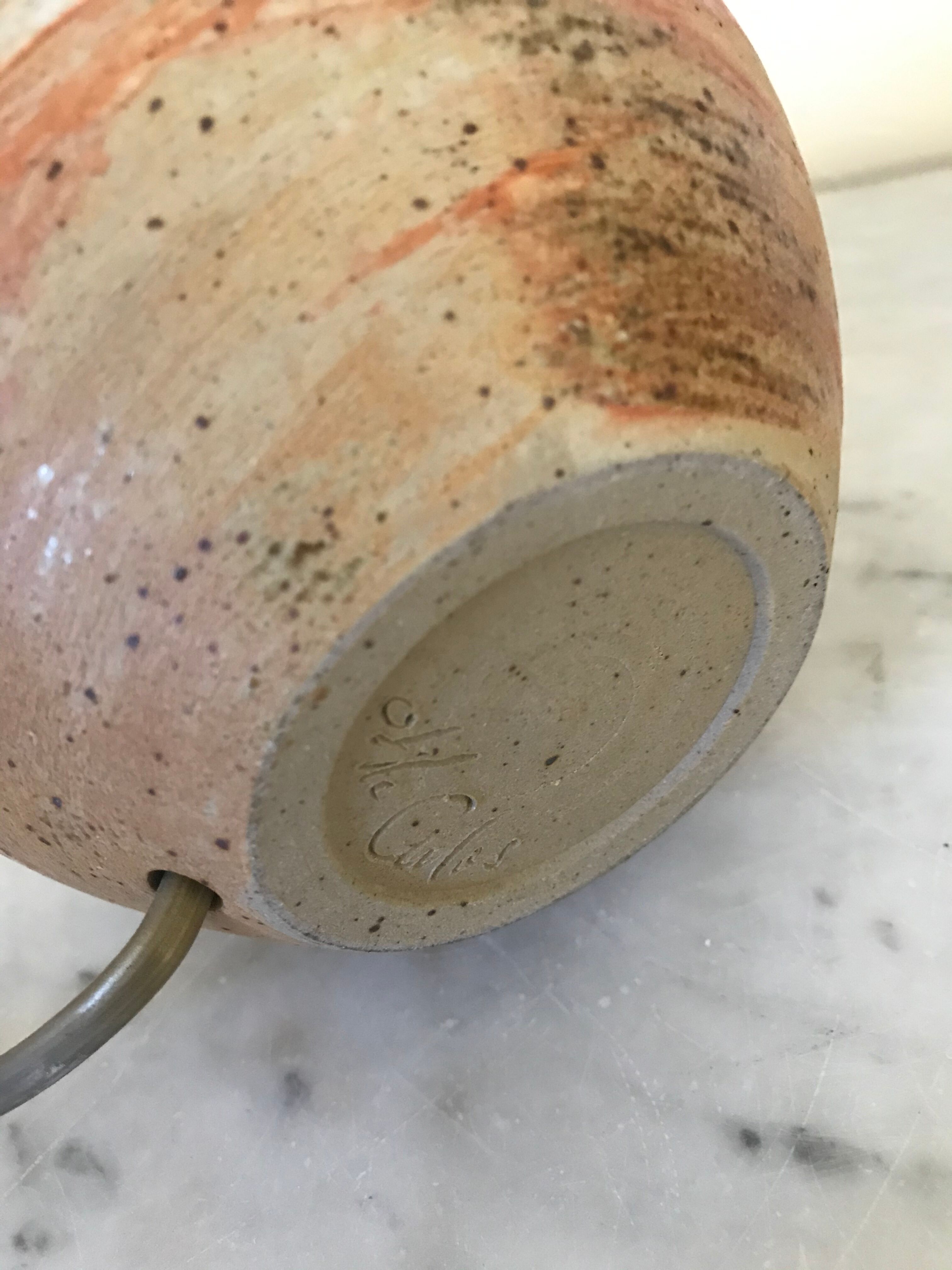 Vintage sandstone lamp foot