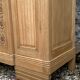 Parisian Art Deco style wardrobe in solid raw oak, 1950
