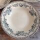 Set of 12 deep terre de fer plates