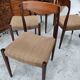 Set of 4 teak chairs in the style of Niels Otto Møller from the 1960s.