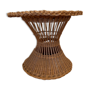Table basse en rotin