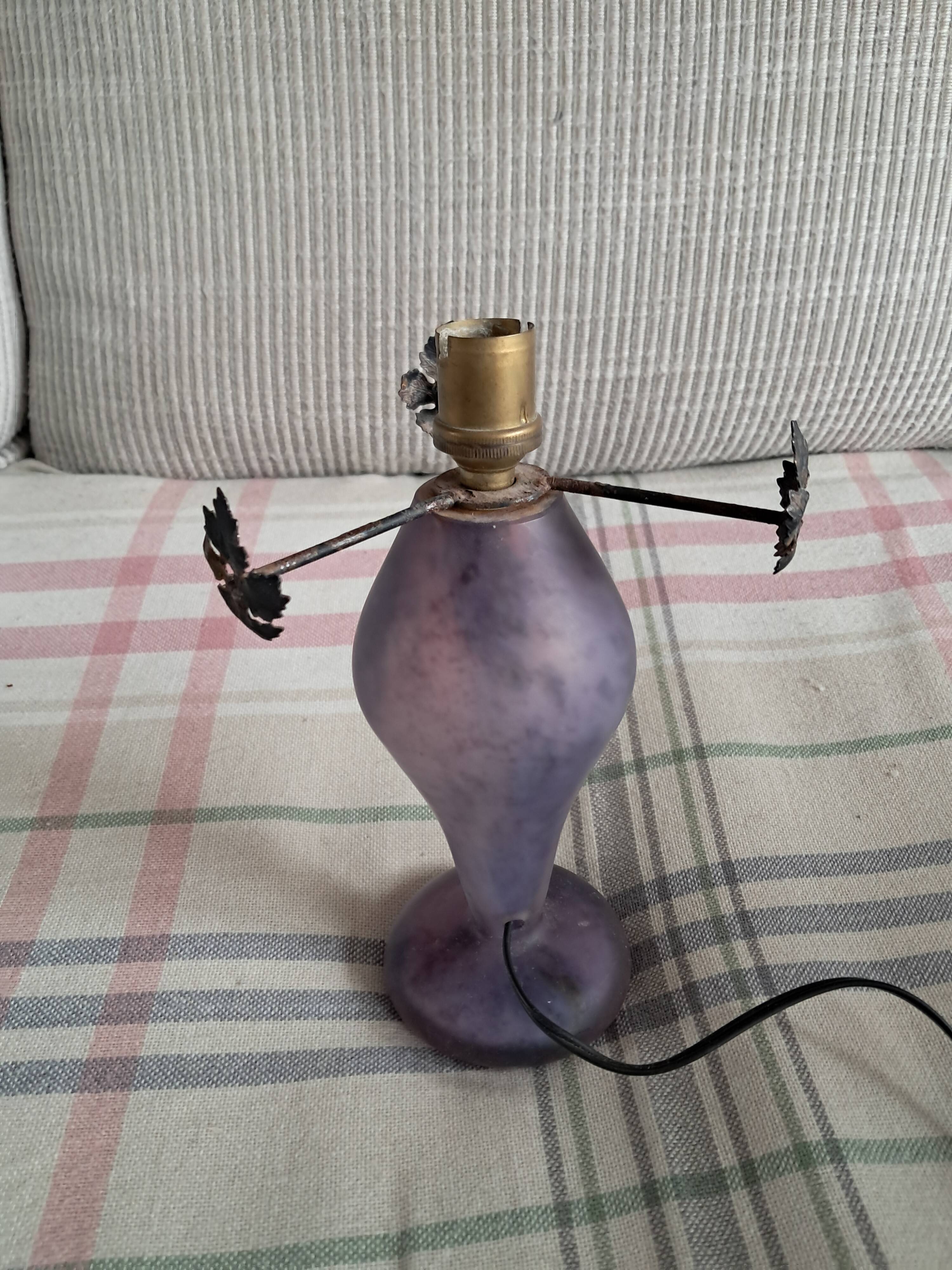 Vintage glass paste lamp