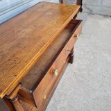 Empire period chest of drawers in light oak