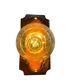 Vintage ceramic wall sconce, fat lava