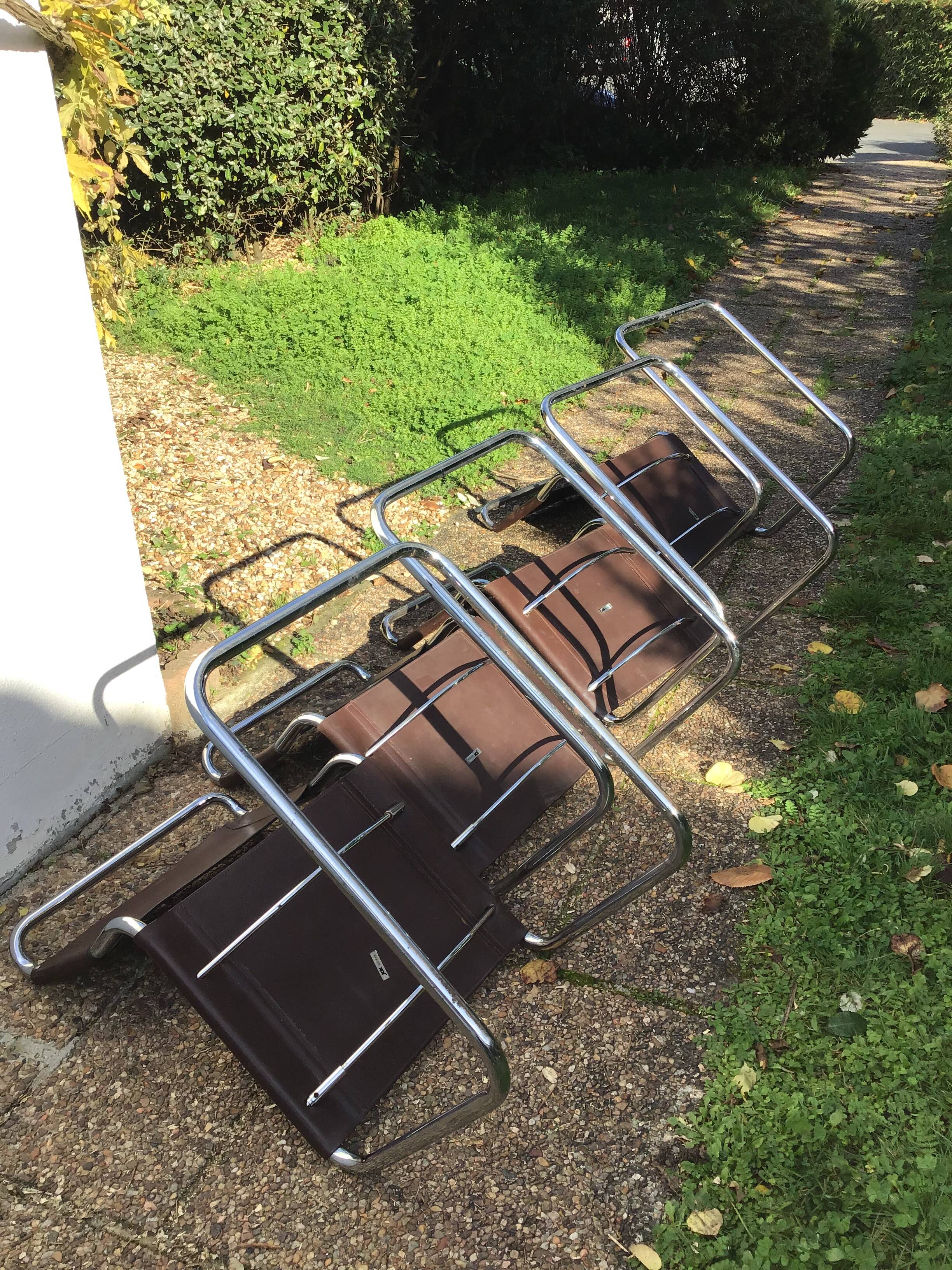 Suite of four S33 chairs