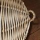 Lot de 3 plateaux osier et bambou.