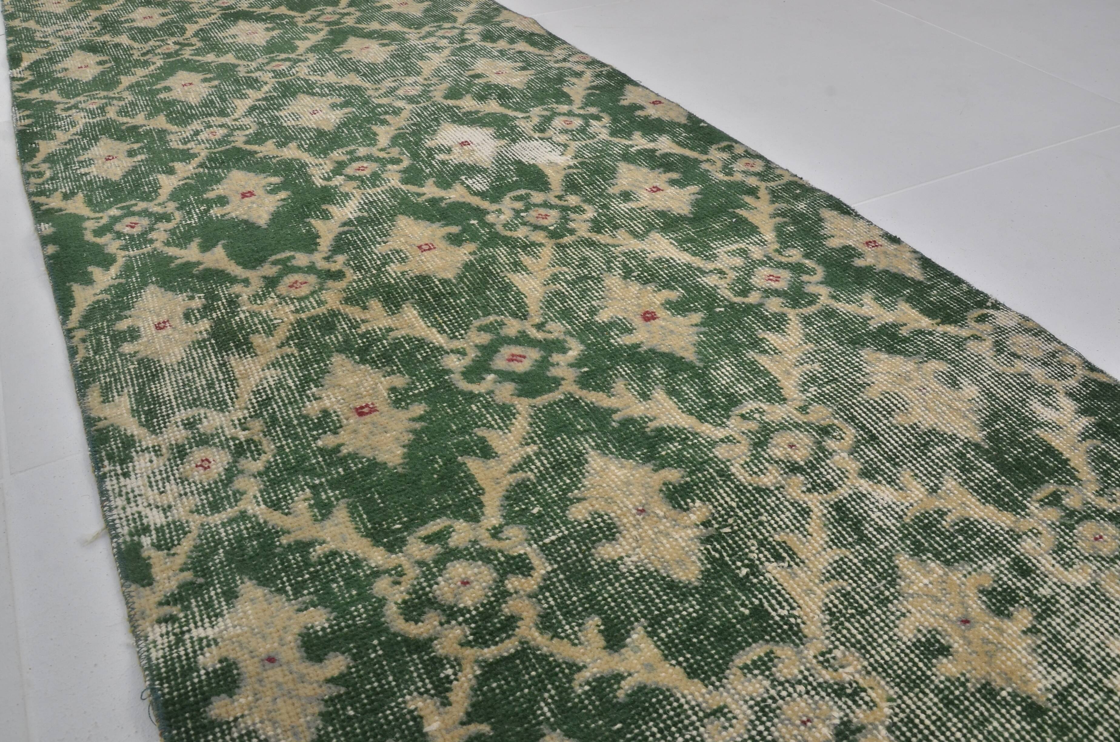 Tapis vintage Oushak Gren sku 3892