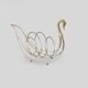 Mid century swan magazine rack by maison jansen