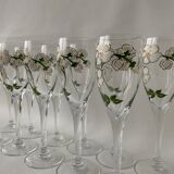 Champagne flutes Perrier Jouët