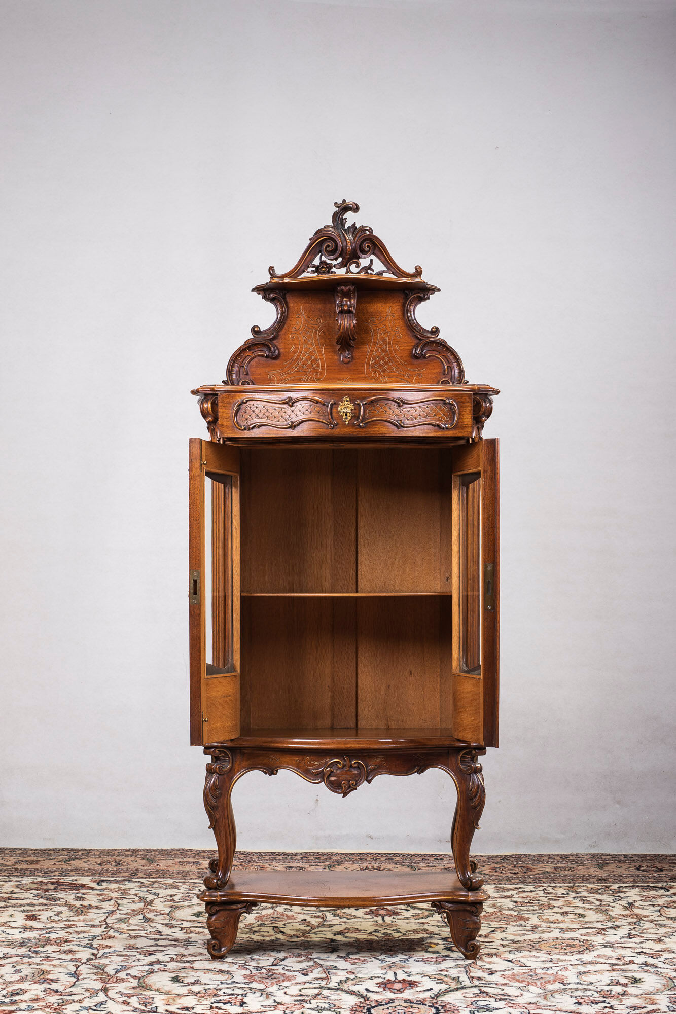 Antique Rococo Showcase, 1880s