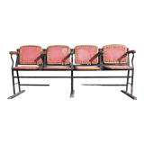 4 seater cinema bench