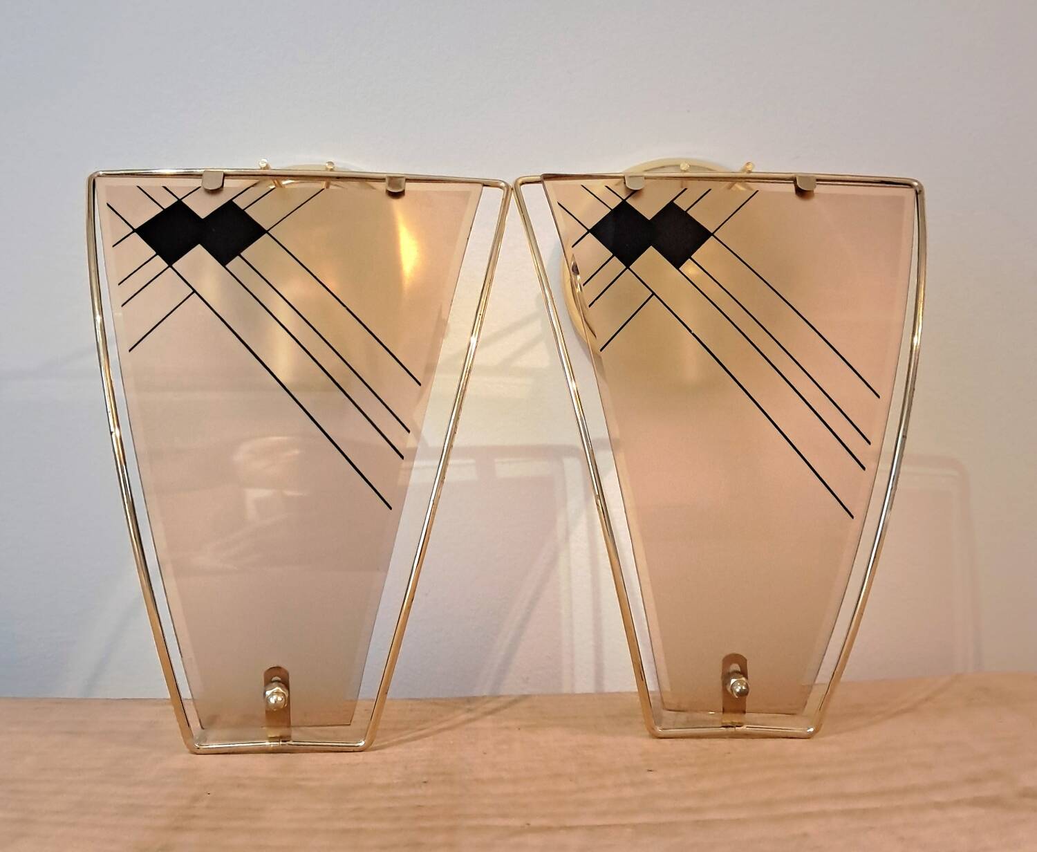 Vintage gold wall sconce
