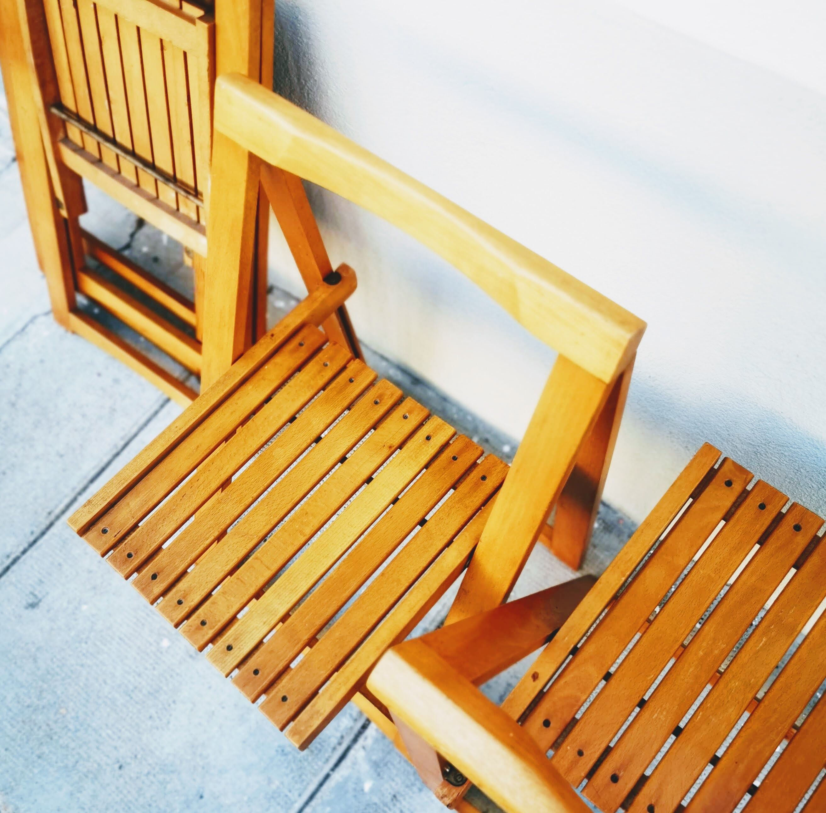 Série de 4 chaises pliantes  années 60