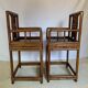 Paire de fauteuils chinois en bambou