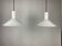 Pair of Danish pendants model P & T by Michael Bang for Holmegaard 1972