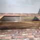 Hanging walnut display cabinet after renovation. Vintage / Loft / Custom