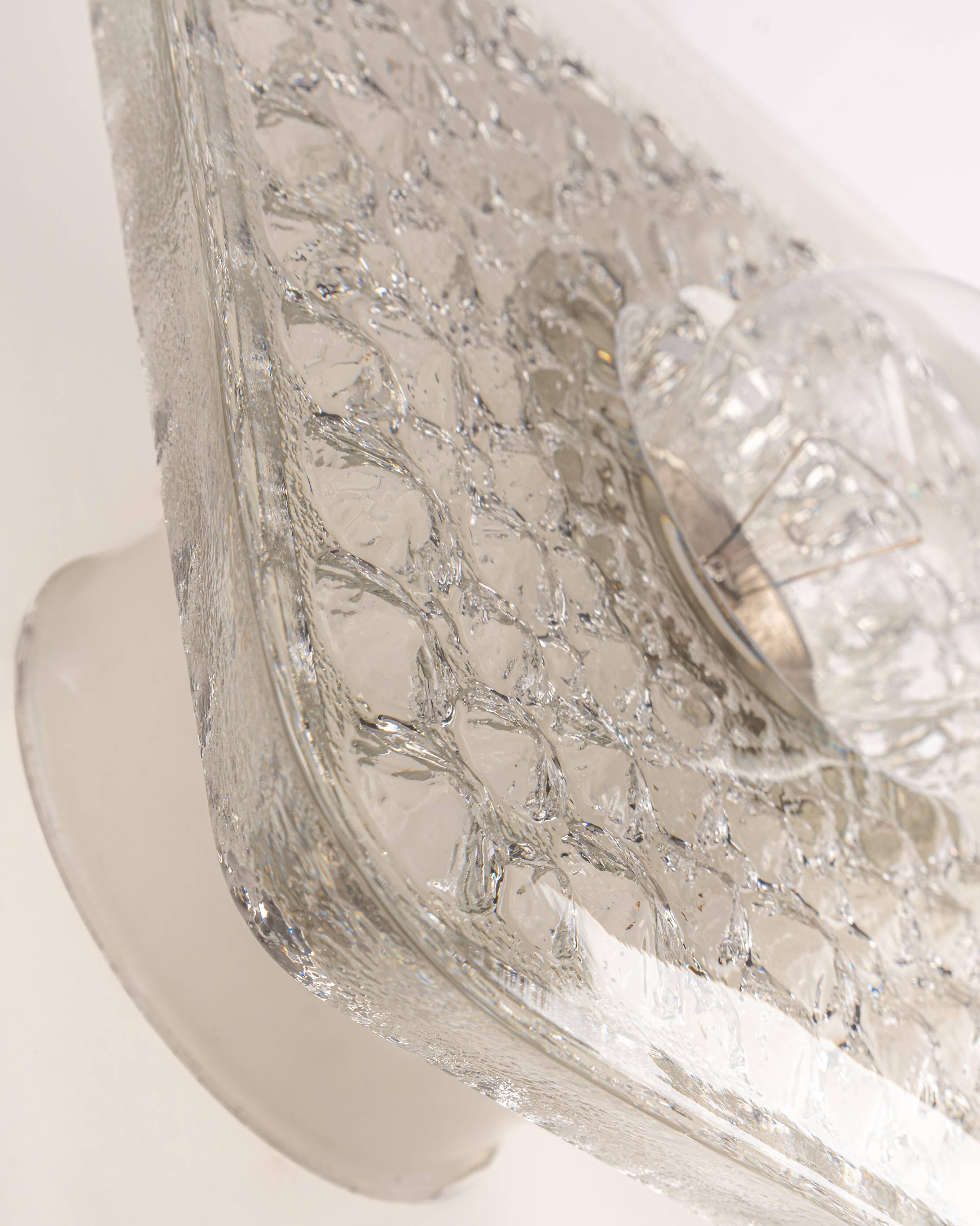 Exclusive Sputnik wall sconces in crystal by Peill & Putzler, Germany.