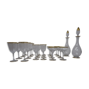 Service de verres de Venise avec