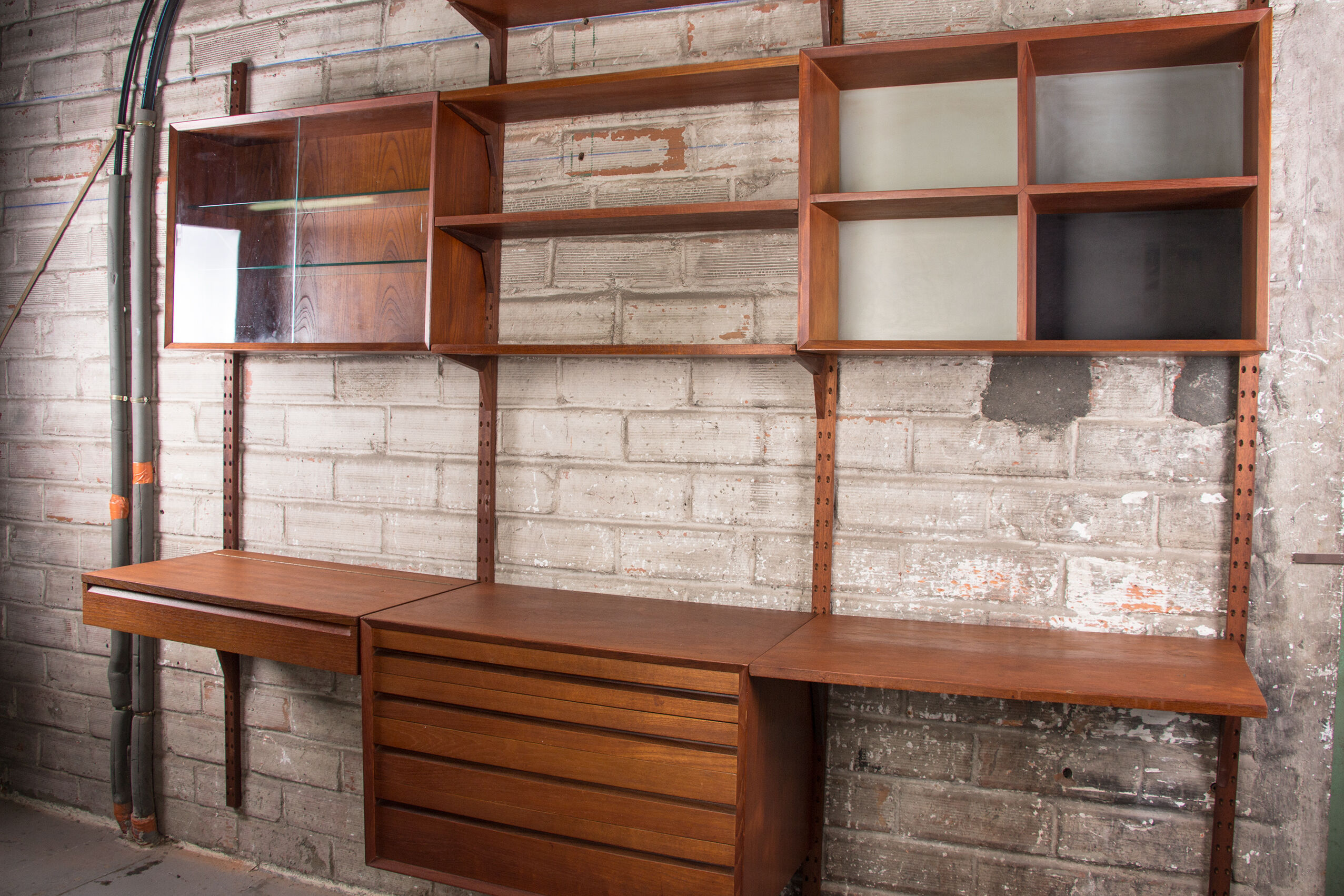 Danish modular teak shelf by Poul Cadovius 1960