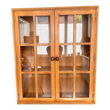 80s pine display case