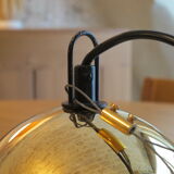 Glass and metal suspension lamp edition Massive Belgium