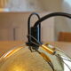 Glass and metal suspension lamp edition Massive Belgium